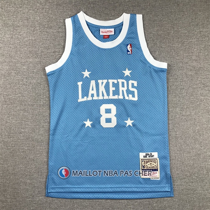 Maillot Enfant Los Angeles Lakers Kobe Bryant NO 8 Mitchell & Ness 2004-05 Bleu